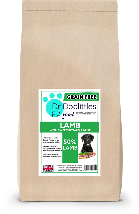 Grain Free Lamb, Sweet Potato & Mint