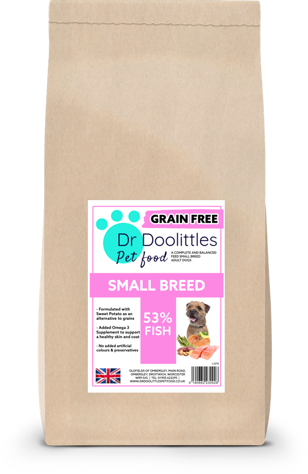 Grain Free Small Breed Salmon with Trout, Sweet Potato & Asparagus