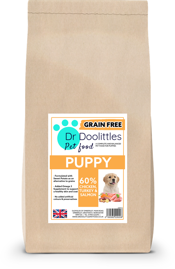 Grain Free Puppy Chicken with Sweet Potato, Carrots & Peas