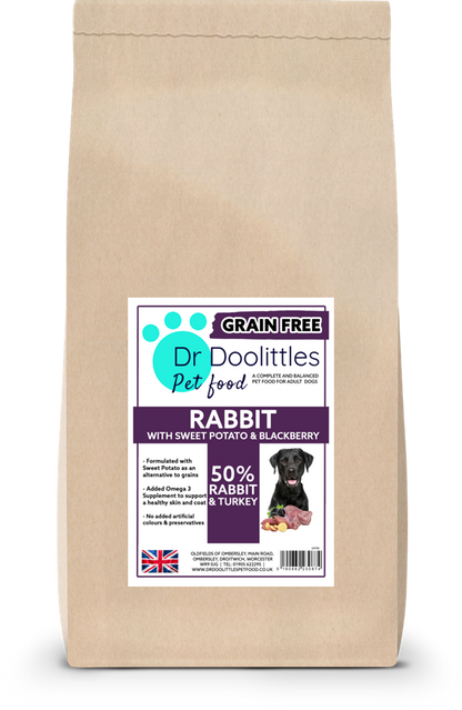 Grain Free Rabbit, Sweet Potato & Blackberry