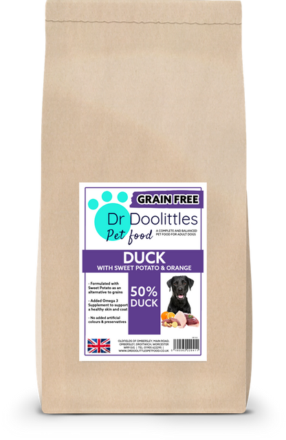 Grain Free Duck, Sweet Potato & Orange