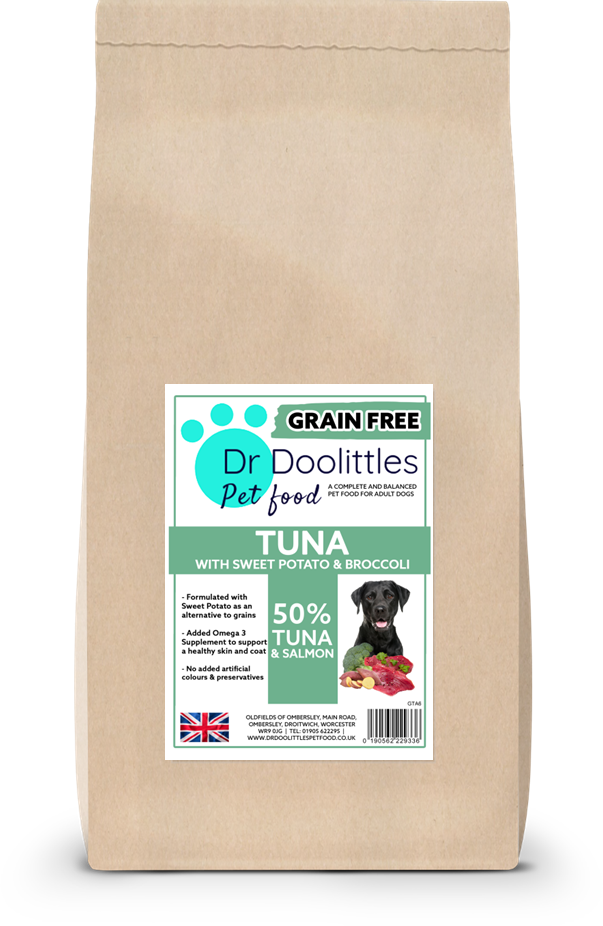 Grain Free Tuna with Sweet Potato & Broccoli