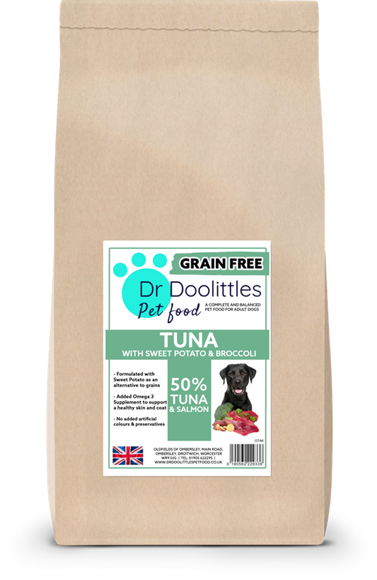 Grain Free Tuna with Sweet Potato & Broccoli