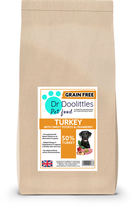 Grain Free Turkey, Sweet Potato & Cranberry