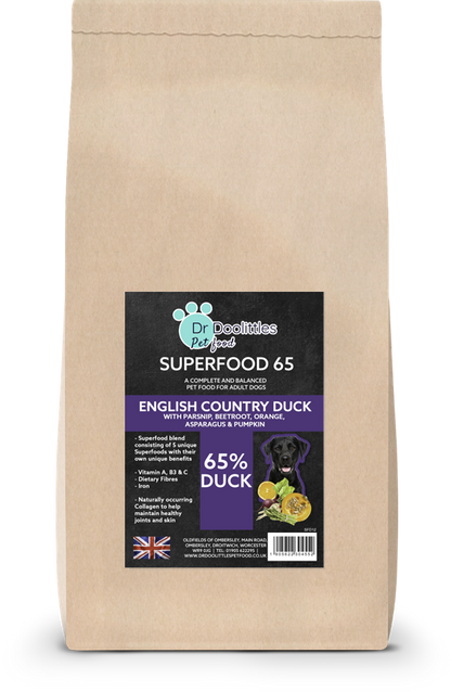 Superfood 65 Duck with Parsnip, Orange, Asparagus & Pumpkin