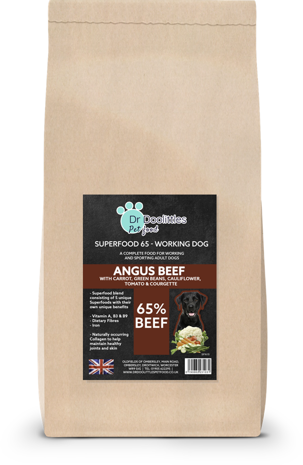 Superfood 65 Angus Beef with Carrot, Green Beans, Cauliflower, Tomato & Courgette