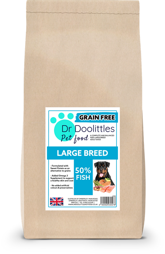 Grain Free Large-Breed Salmon, Trout, Sweet Potato & Asparagus